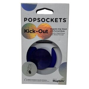 PopSockets Kick-Out MagSafe Magnetic Grip Stand Radial French Navy Blue NEW